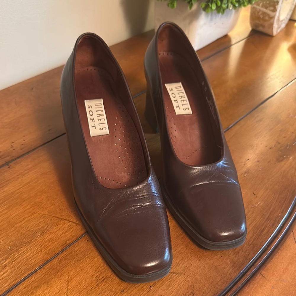 Nickels Women's Brown Leather Shoes
